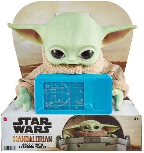 Muñeco Star Wars The Mandalorian Baby Yoda Tableta Con Luces